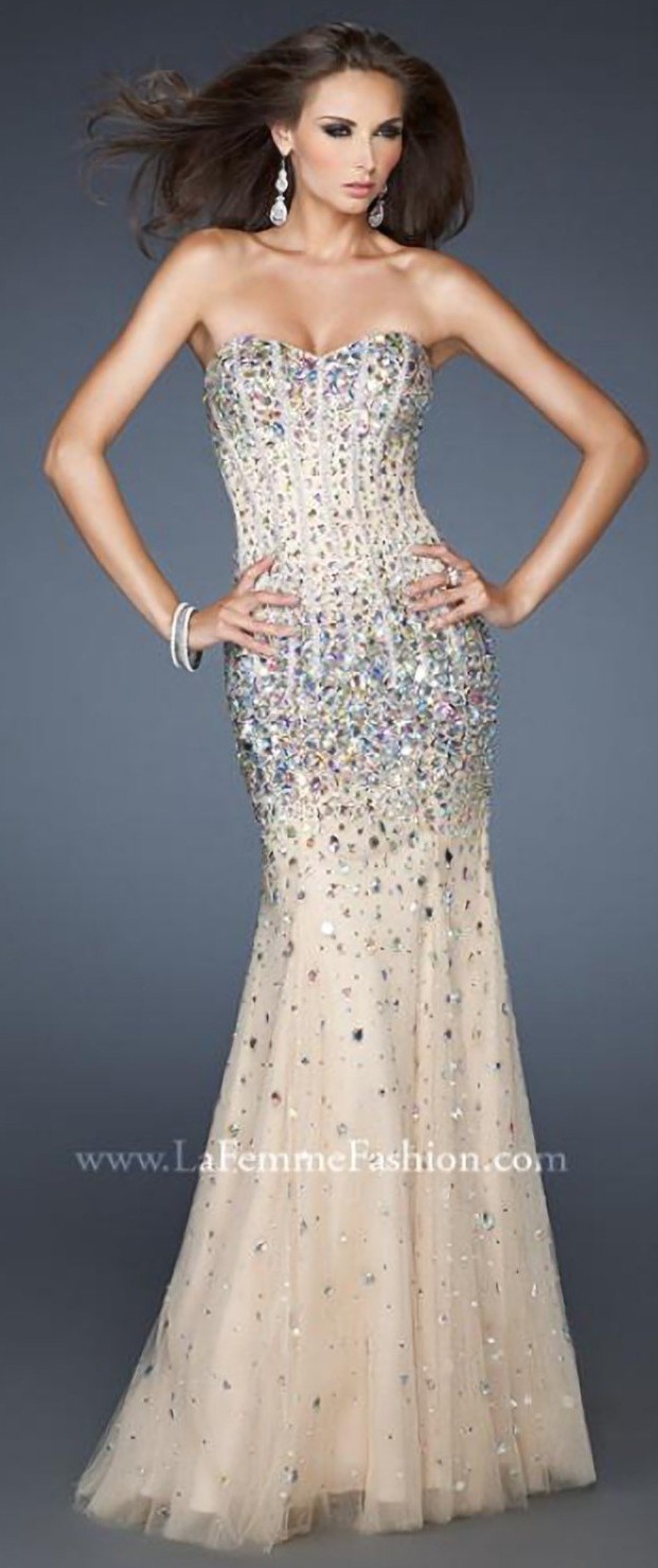 LA FEMME prom homecoming pageant dress