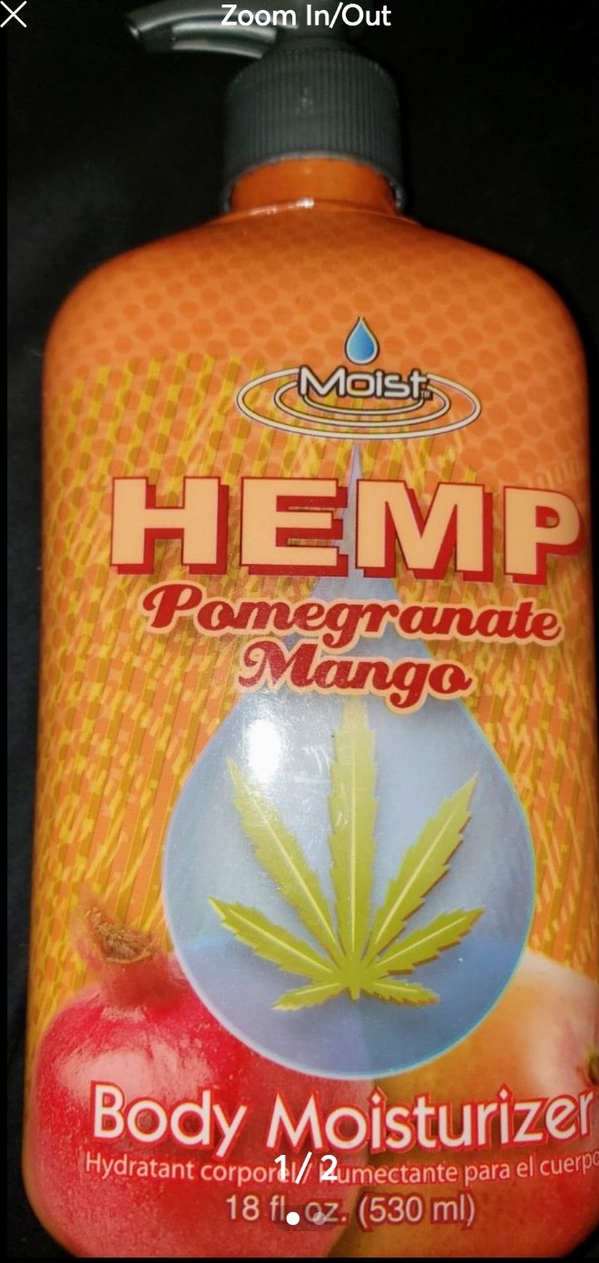 ♧ NEW Moist Hemp Pomegranate Mango Lotion 18oz Rare Find Discontinued Scent ♧