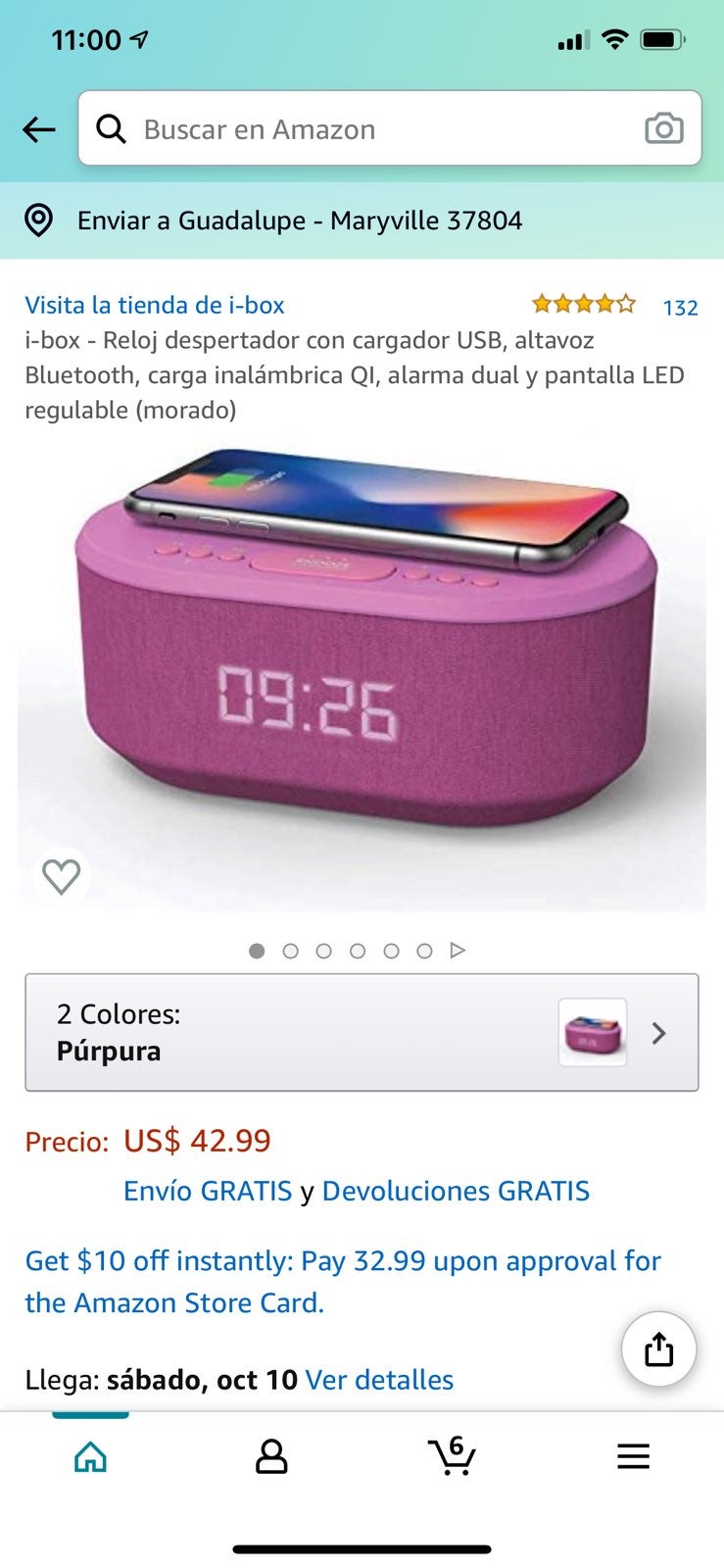 Alarm Bluetooth music and charger