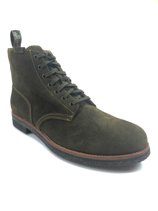 NIB POLO RALPH LAUREN 12 HUNT GREEN SUEDE LEATHER ANKLE HIKING ARMY BOOTS
