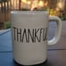 Rare Rae Dunn M Stamp THANKFUL Mug, VHTF Home Kitchen Farmhouse