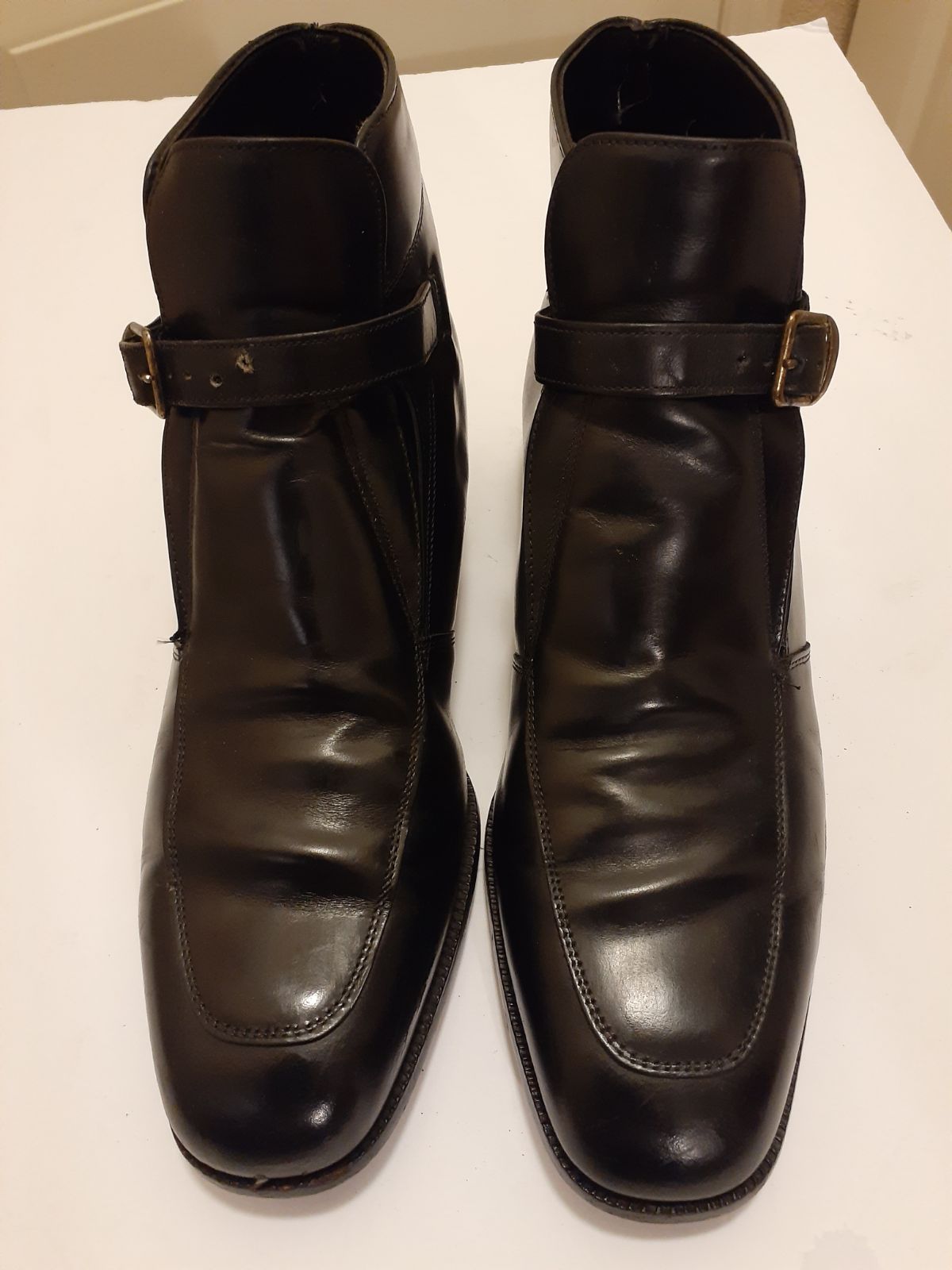 Jarman Men's Black Leather Boots Size 10