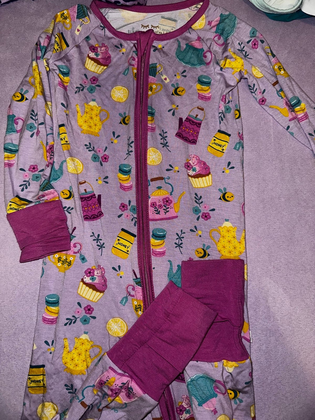 Little sleepies tea party zippy