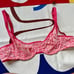 y2k DKNY pink laced bra