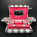 Handmade Jewelry Box Storage Embossed Silver Color Pink Velvet Elephant Asian