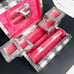 Handmade Jewelry Box Storage Embossed Silver Color Pink Velvet Elephant Asian