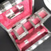 Handmade Jewelry Box Storage Embossed Silver Color Pink Velvet Elephant Asian