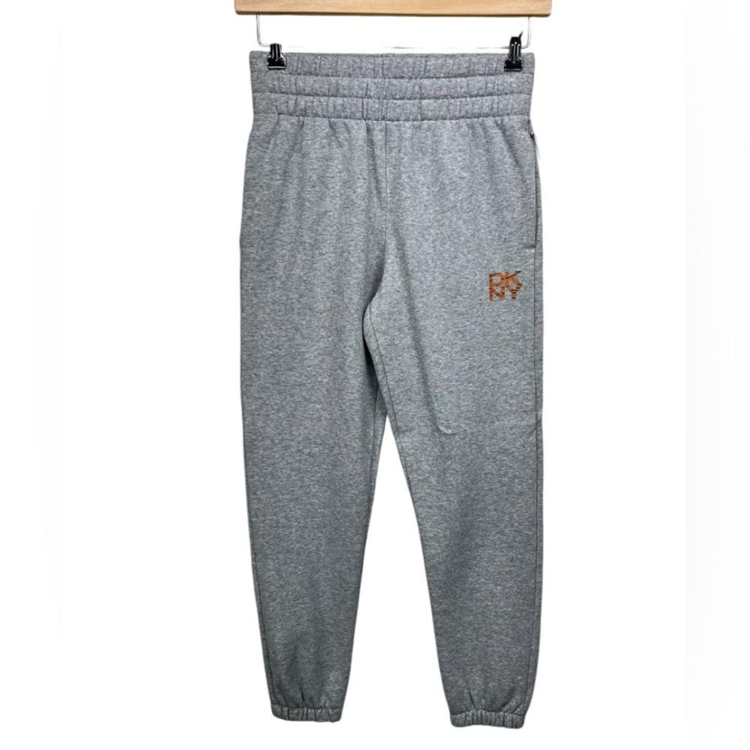 DKNY Sport Tiger Print Logo Gray Jogger Sweatpants Womens Small