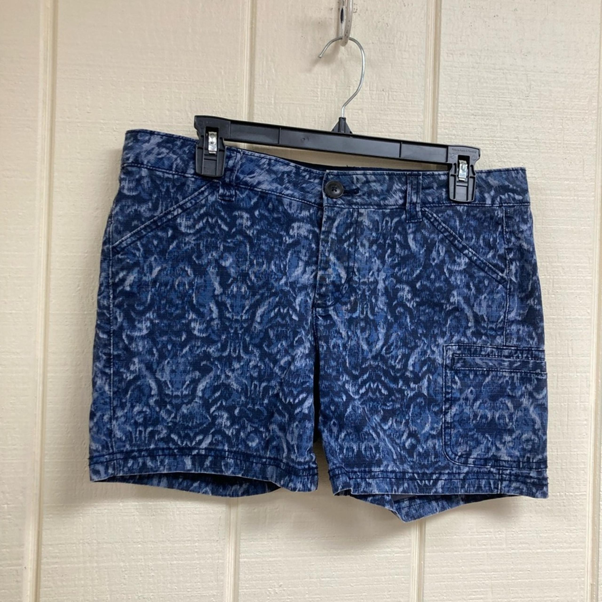 Eddie Bauer Shorts Blue Pattern Women's 10