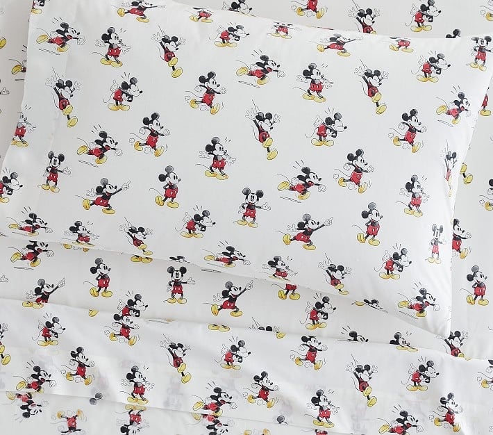 Mickey Mouse Disney Organic Sheet Set New - Pottery Barn - Size FULL