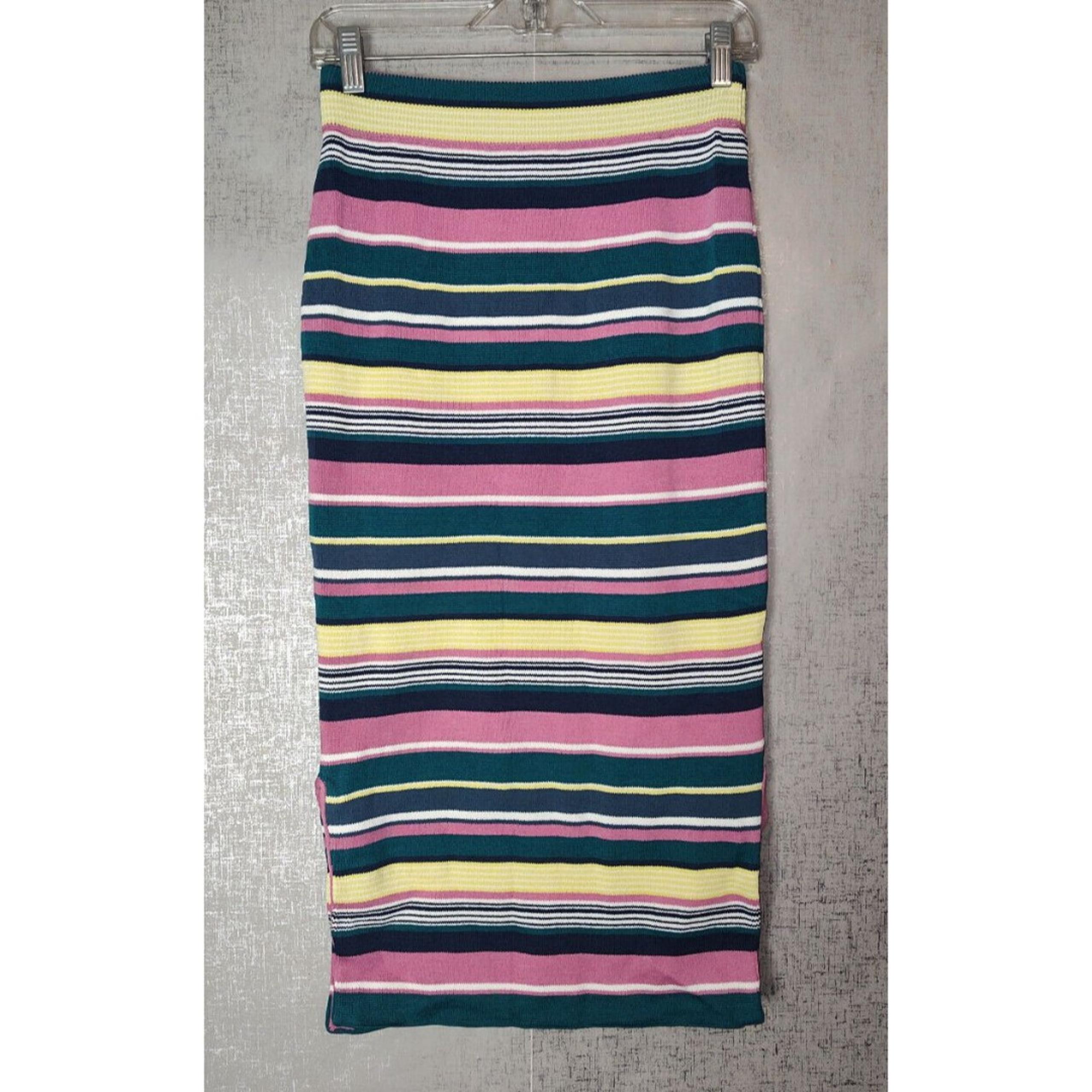 Maeve Anthropologie Luna Striped Pencil Skirt Sz S
