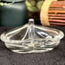 Vintage Antique German Mid-Century Modern Heart-Shaped Crystal Glass Ring Holder