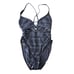 Becca Color Play Crochet Plunge One-Piece Swimsuit Size L NWT