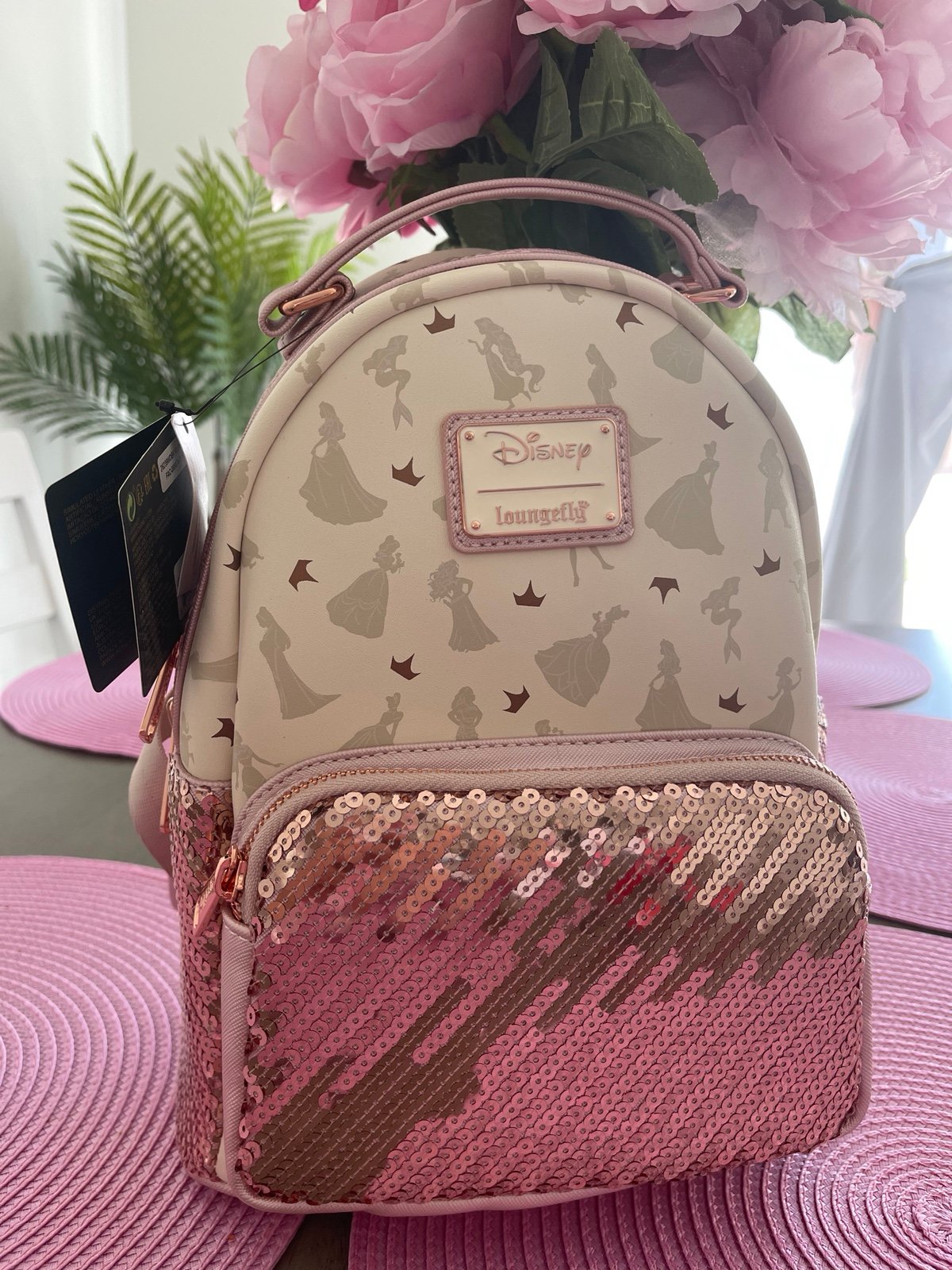 Loungefly Princesses Sequin Backpack