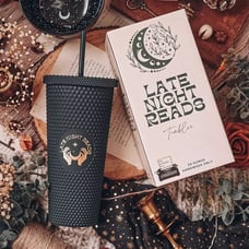 Exclusive Textured Late Night Reads Tumbler
