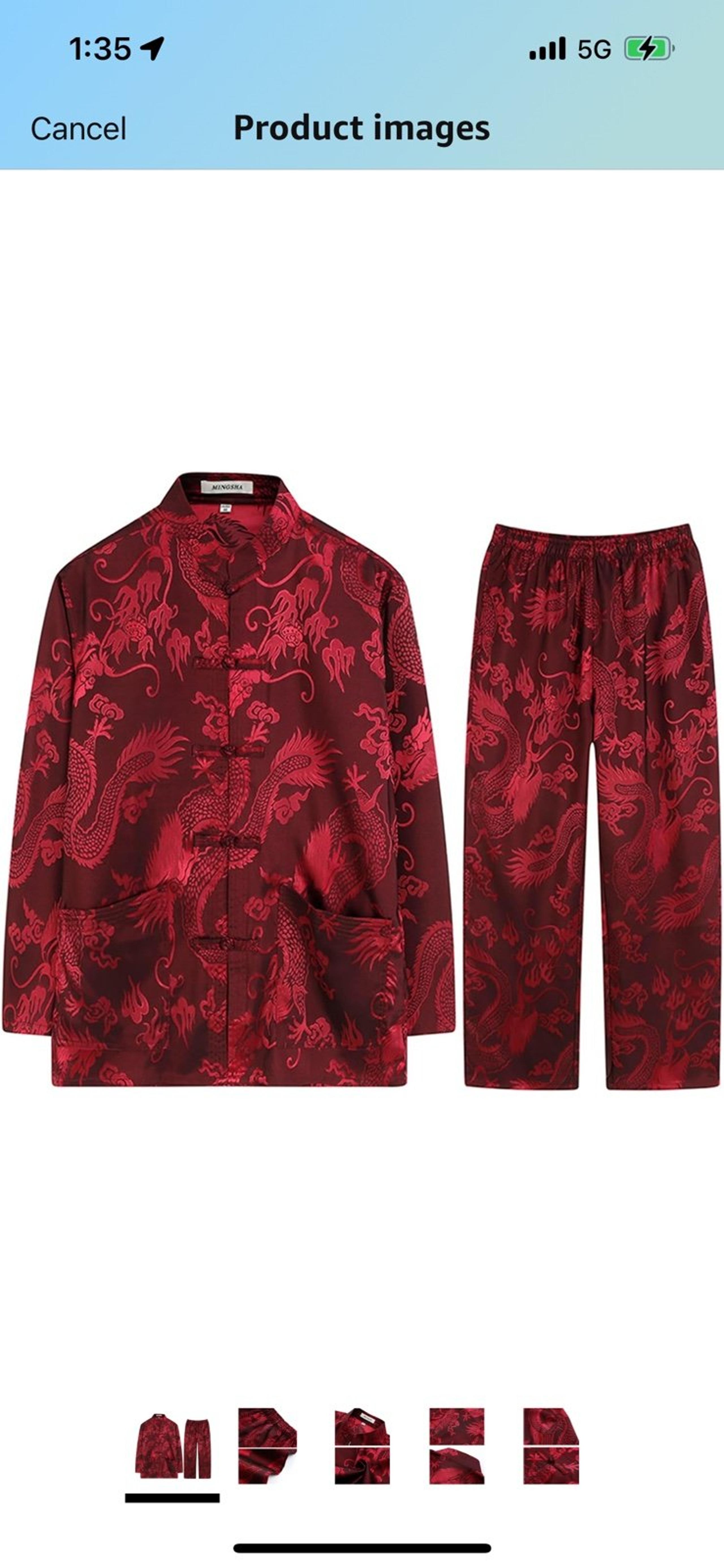 Chinese Clothing Tang Suit - Kung Fu Short Long Sleeve and Pant for Men
