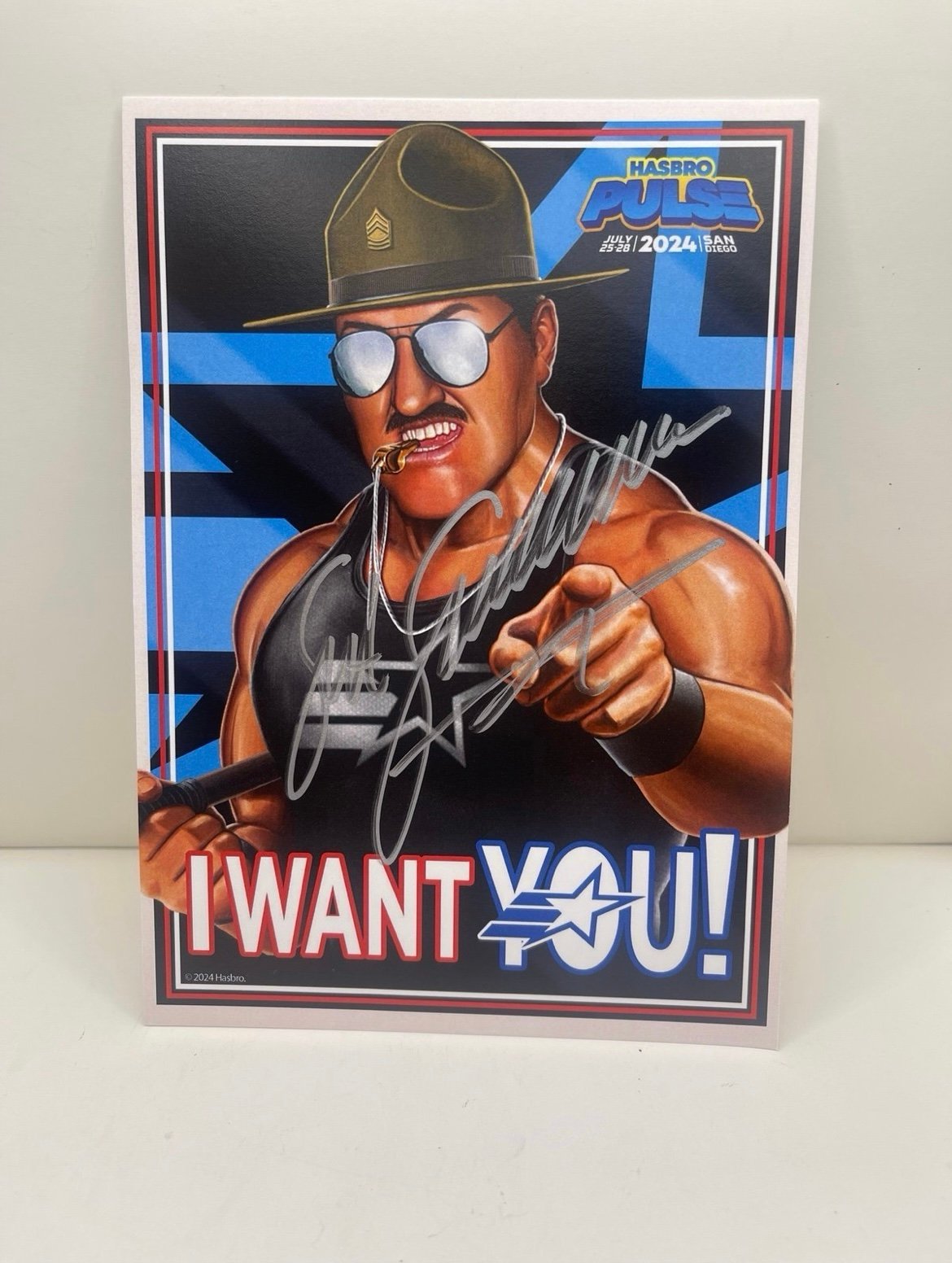 SDCC 2024 Sgt. Slaughter by Hasbro Pulse Signed Art Print