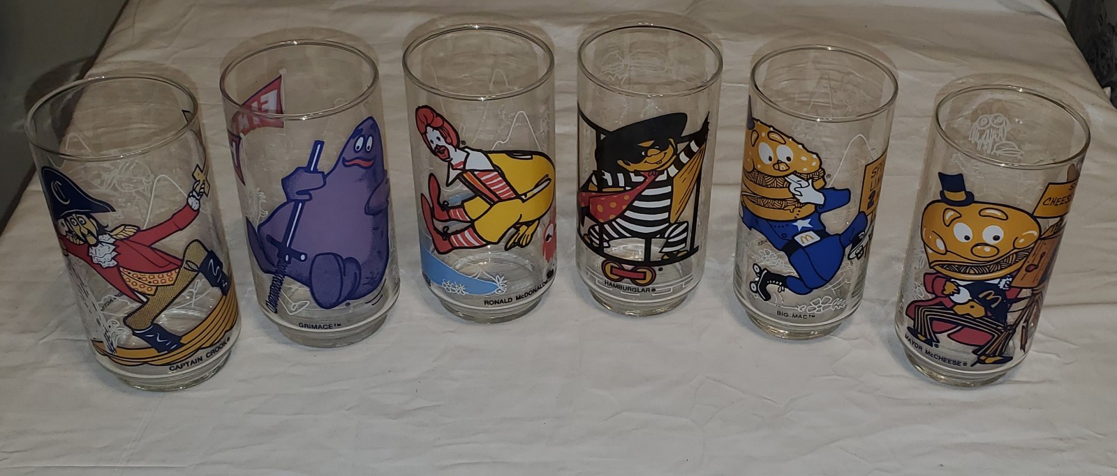 1977 McDonalds Glassware set of 6