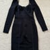 New T by Alexander Wang bustier dress long sleeve bodycon fitted black 2