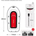 Inflatable Boat + Trolling Motor + Mount Kit + Anchor + Battery + Battery Powe