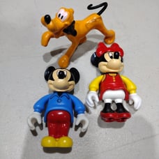 Vintage LEGO Disney Mickey, Minnie, & Pluto Large Rare Big Minifigures Lot #LE11