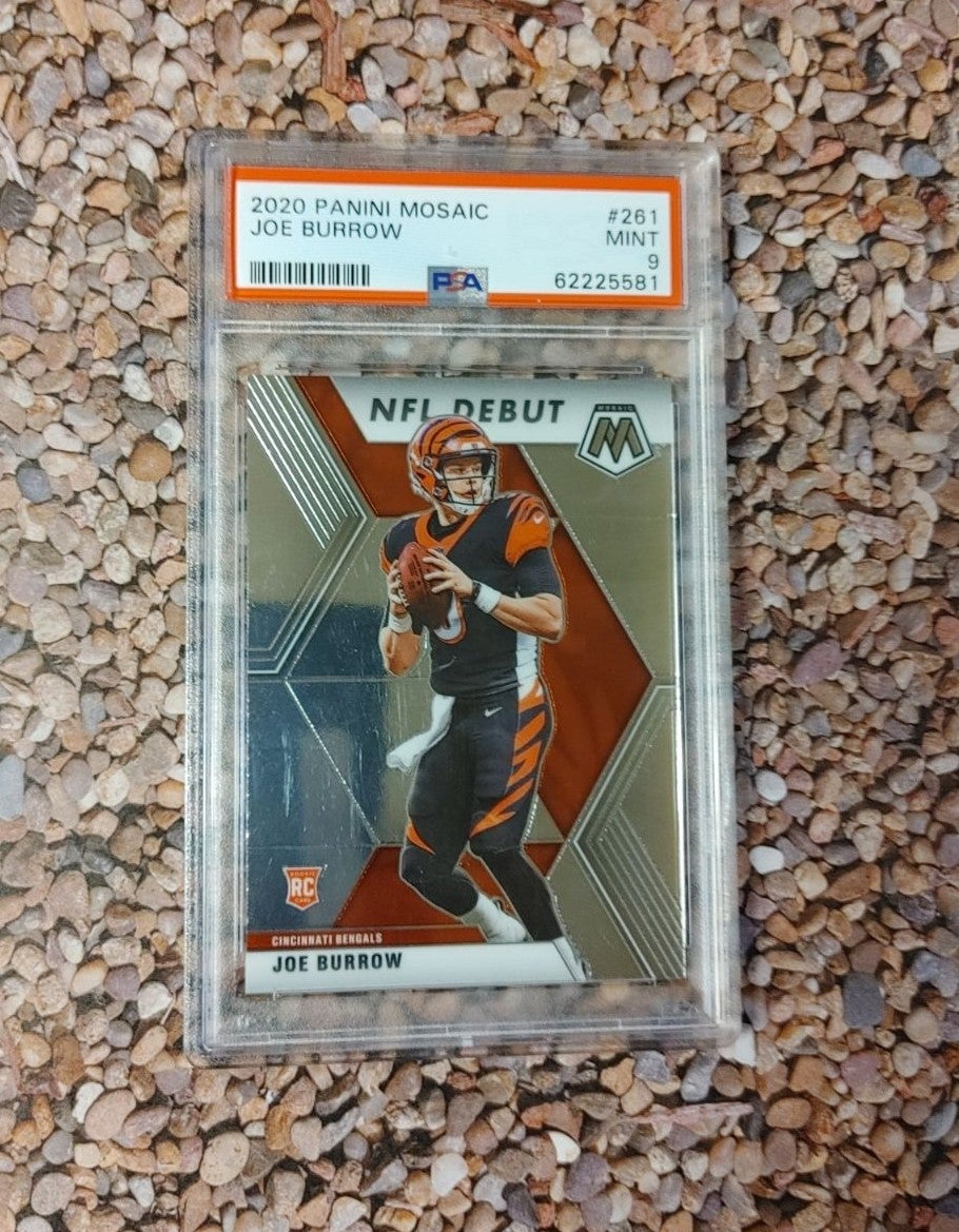JOE BURROW PSA 9 NFL DEBUT RC CARD