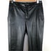 Zara black faux leather chino style pants size XS