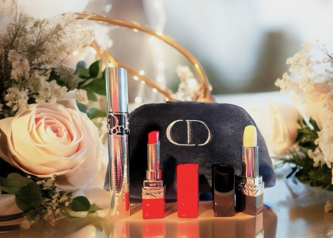 DIOR Cosmetic Makeup Bag Mascara Rouge Lipstick 863 Ultra Rouge Rouge Dior 000