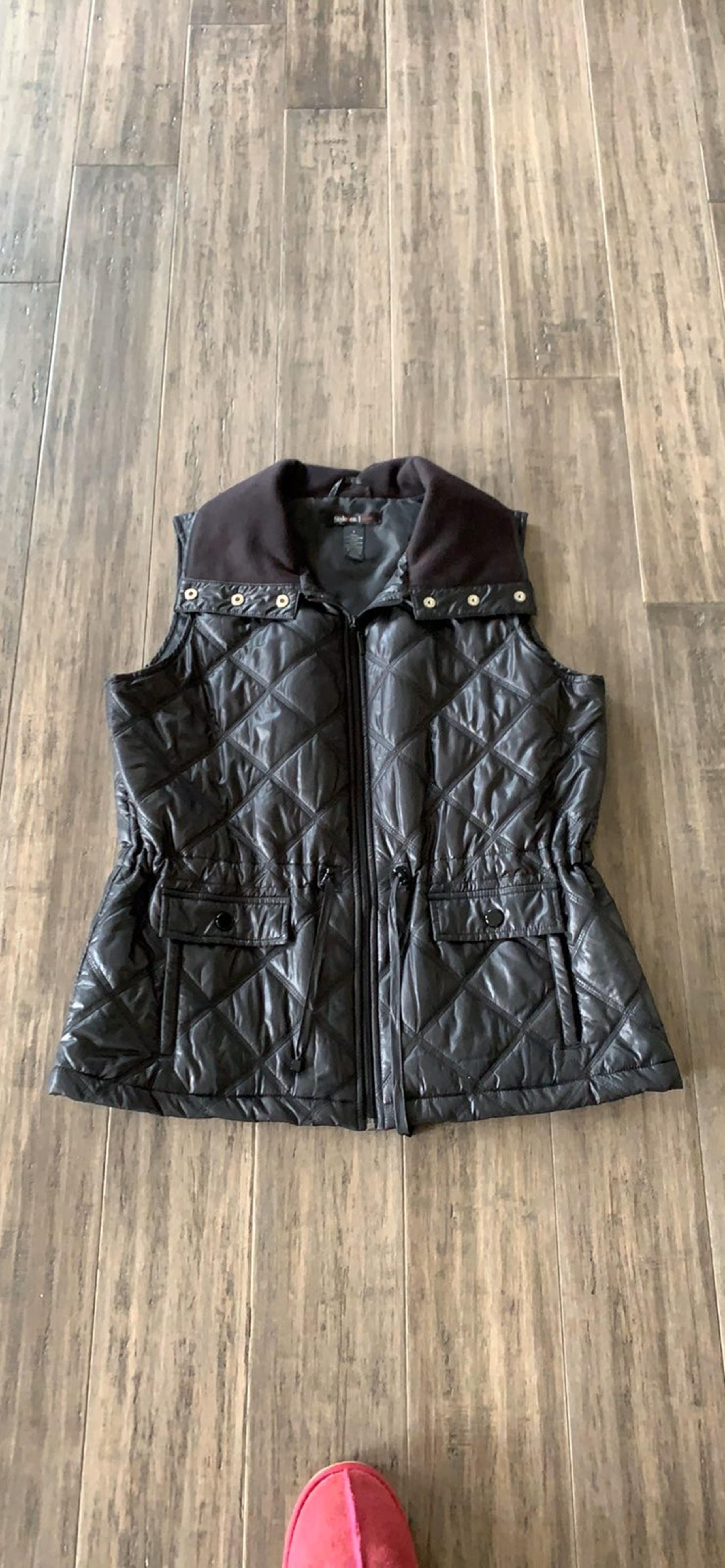 Style & Co. black quilted vest