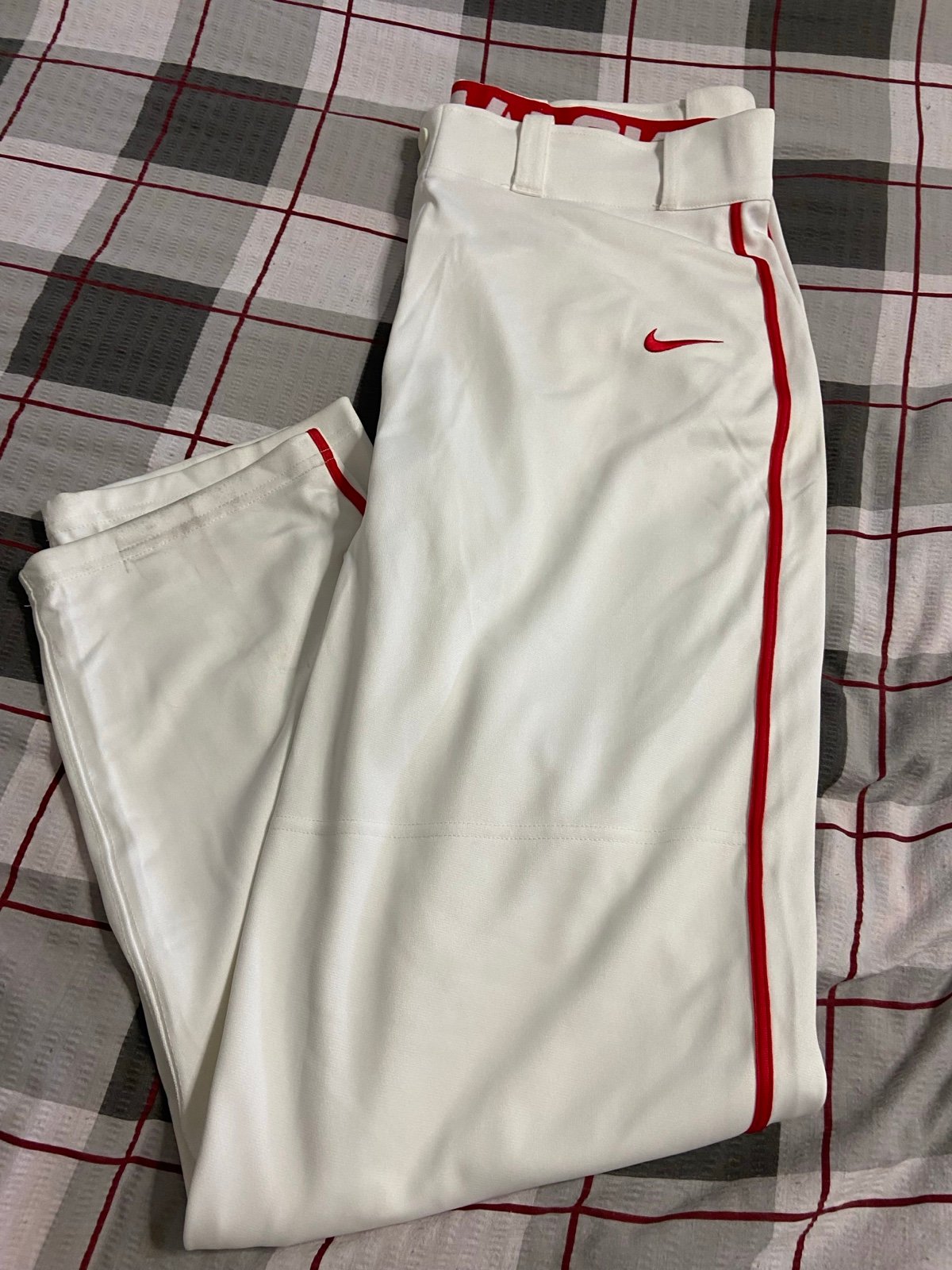 NIKE DriFit White Baseball Pants