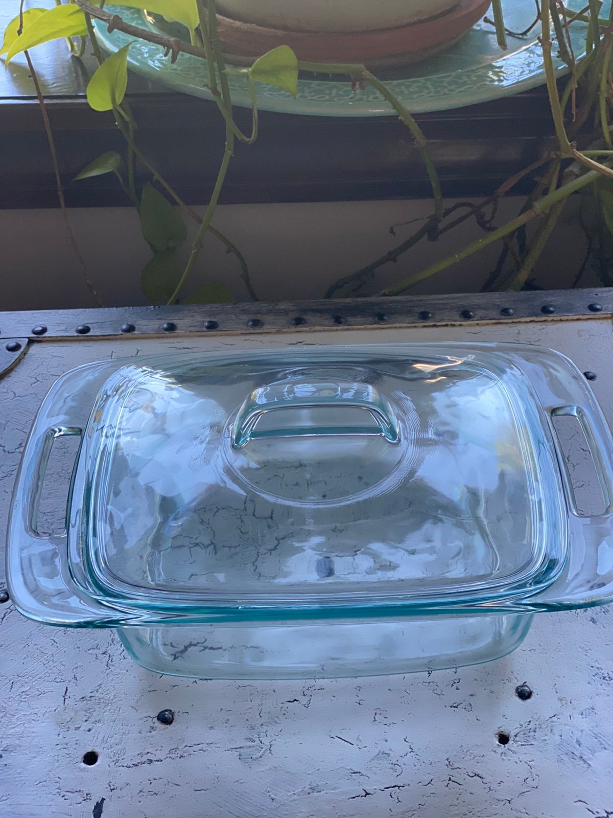 Pyrex Clear 2 Qt Pan & Lid Handled