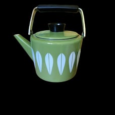 Cathrineholm Enamel Green Lotus Tea Pot