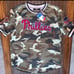 NWT Mens Philadelphia Phillies PRO STANDARD Embroidered 3-Patch CAMO Shirt-LARGE