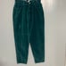VINTAGE 90s NY Jeans Teal Velvet High Waist Wide Leg 5 Pocket Jeans Size 10 W