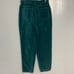 VINTAGE 90s NY Jeans Teal Velvet High Waist Wide Leg 5 Pocket Jeans Size 10 W