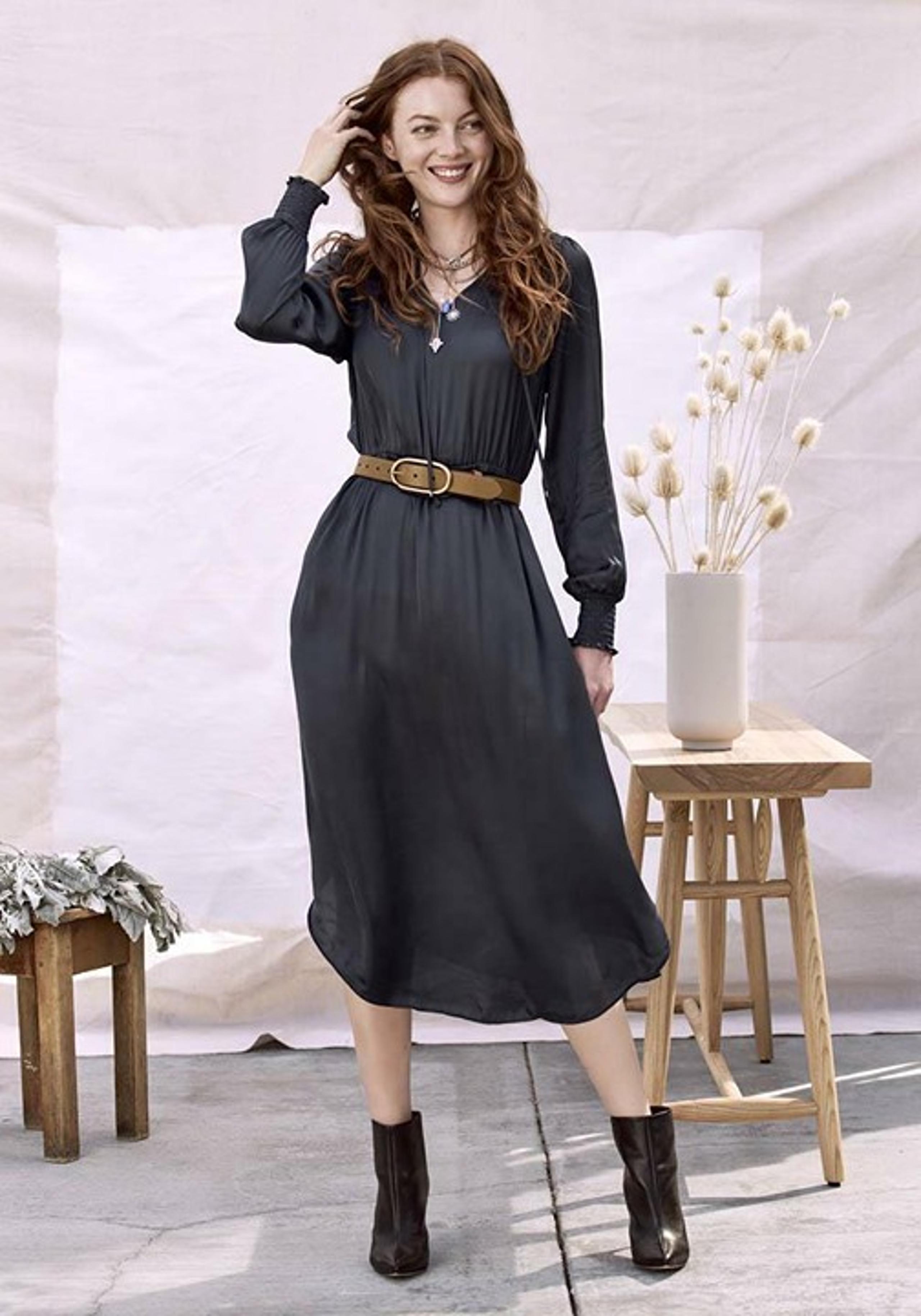 Matilda Jane Good Hart Beaufort Womens Long Sleeve Midi Dress S Small NWT #3189