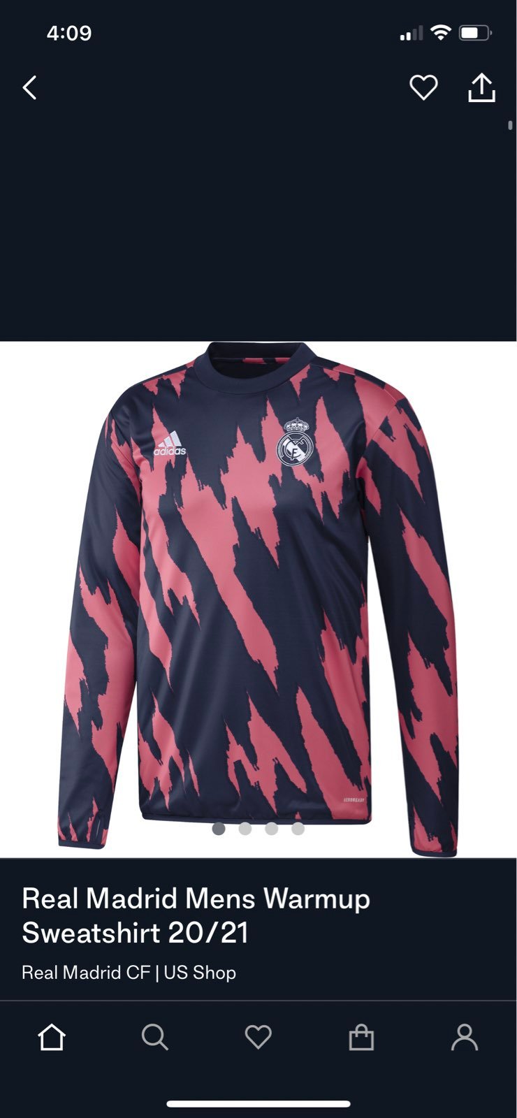Real Madrid Warm ups Sweater