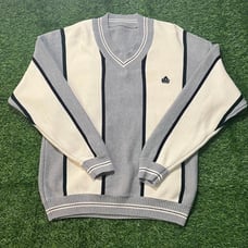 Vintage IZOD Striped V-Neck Sweater