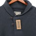 NWT Duluth Trading Co Men's High Neck Infantry Ribbed Sweater Navy Blue M