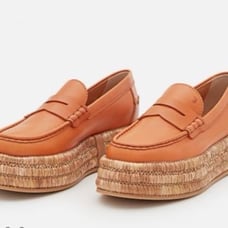 Tod's Raffia Platform Loafers