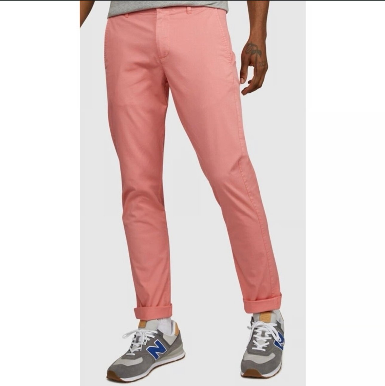 135 New Psycho Bunny 36 Wills Winter Rose Pants Chino Trousers Mens