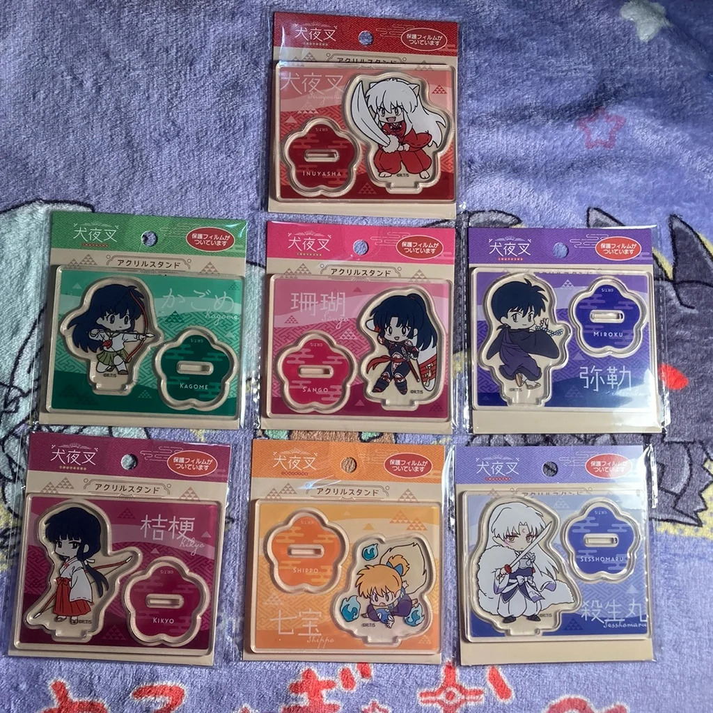 Lot of 7 Inuyasha acrylic stands