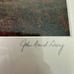 John David Geery Morning Fog Rustic Barn Matted Photo Print Signed