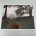 John David Geery Morning Fog Rustic Barn Matted Photo Print Signed