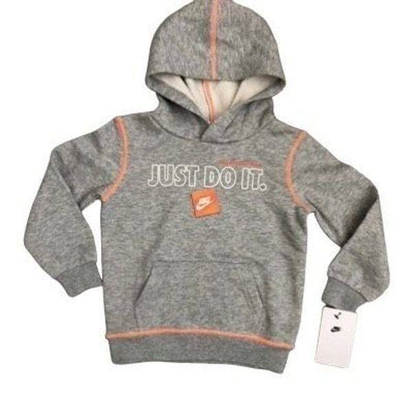 Nike Sportswear Just Do it Hooded Sweatshirt Little Kids Size 3T