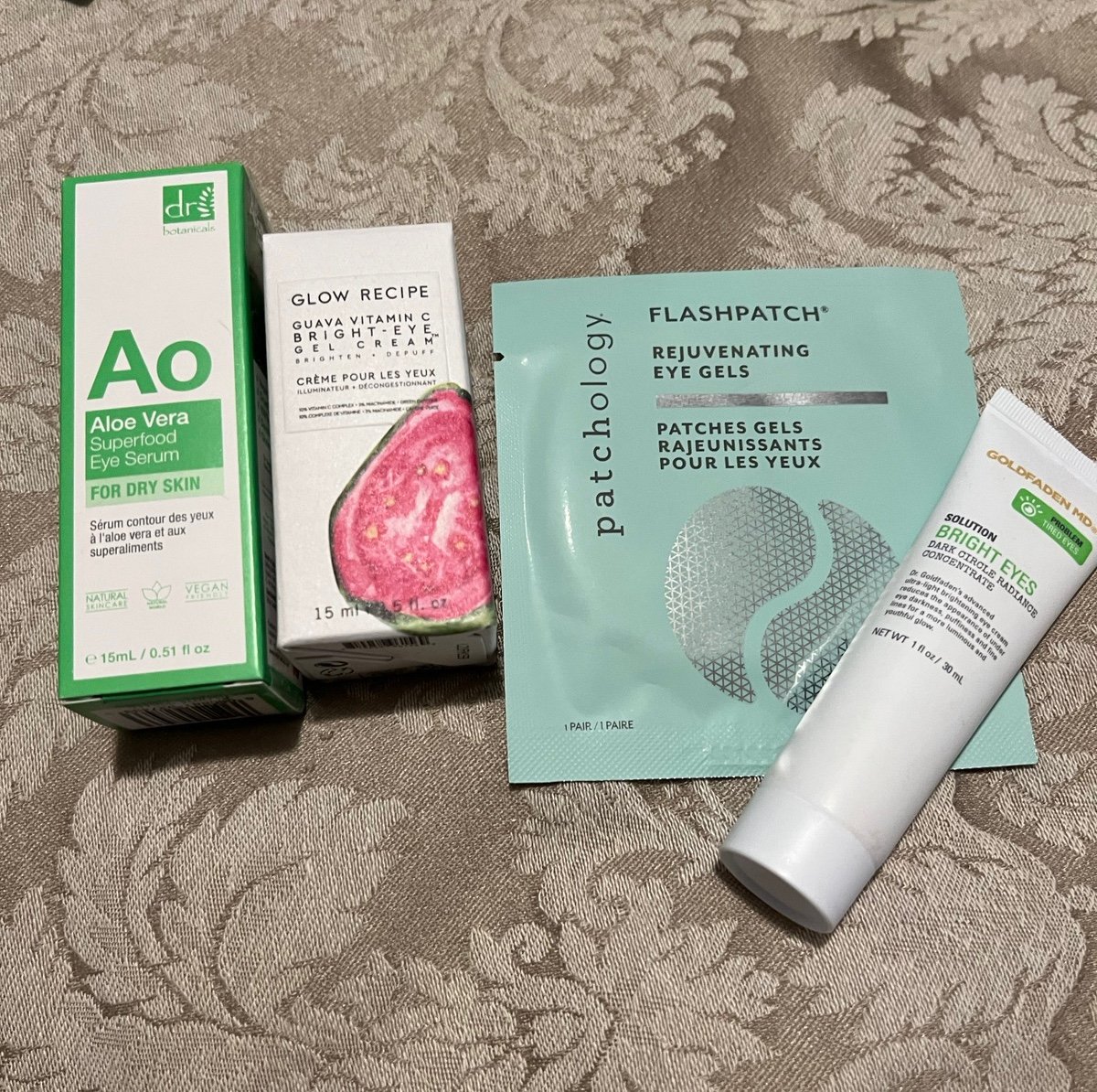 Eye cream, gel and serum bundle