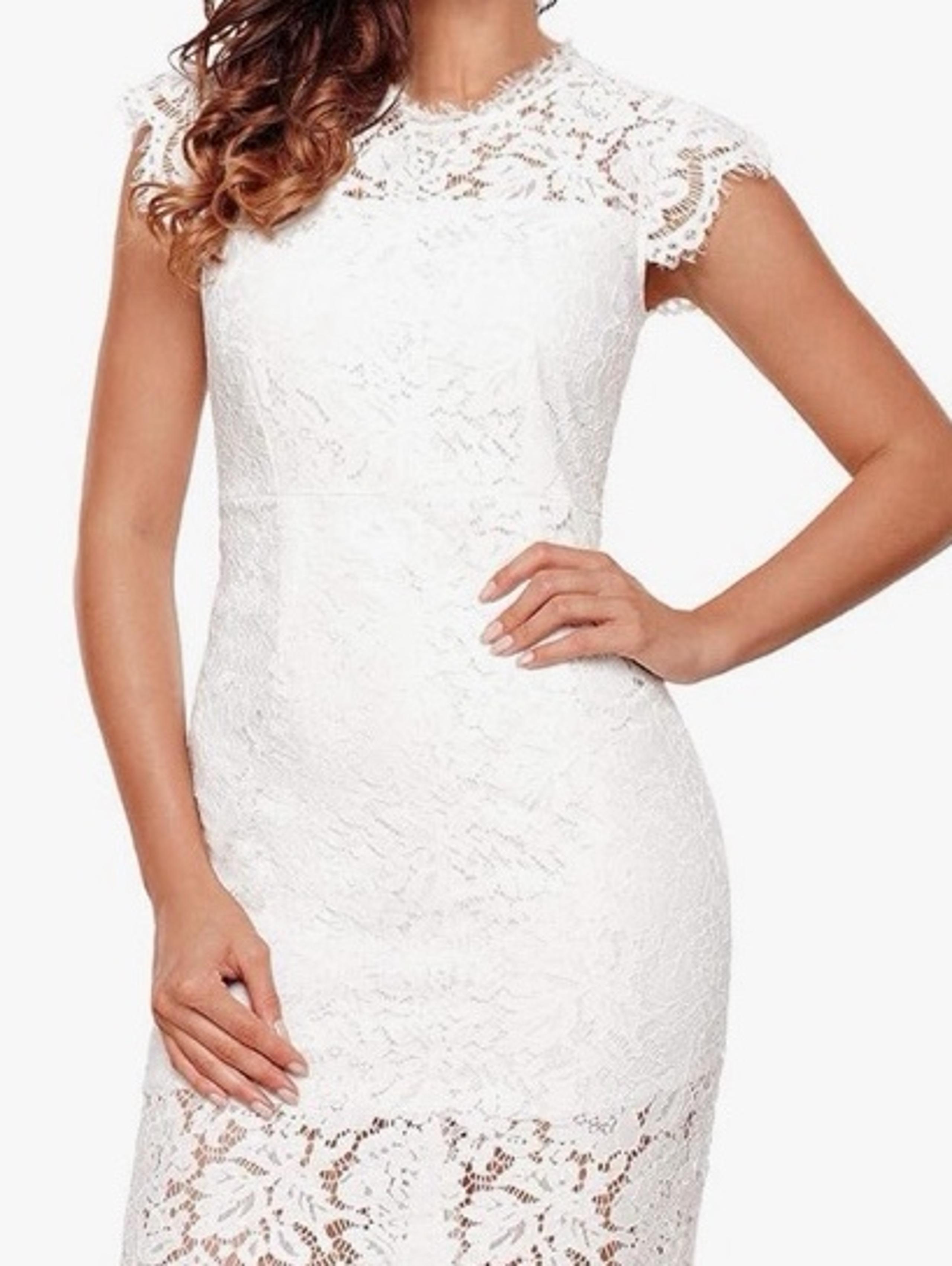 MEROKEETY Women's Sleeveless Lace Floral Elegant Cocktail Dress L Large