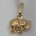 3d 14k gold good luck elephant charm