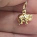 3d 14k gold good luck elephant charm
