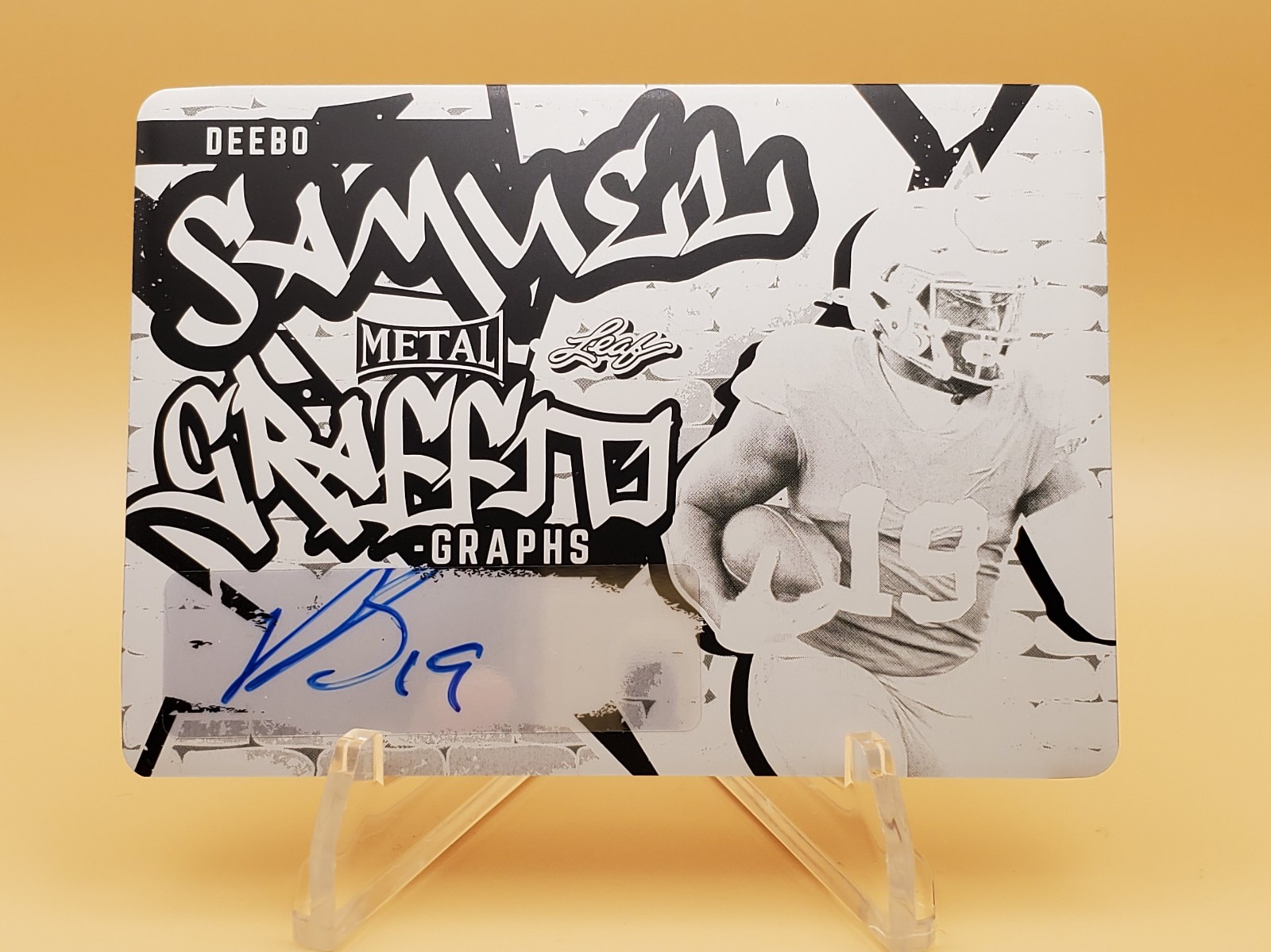 Deebo Samuel 2023 Leaf Graffiti Graphs 1/1 Print Plate w/ Autograph
